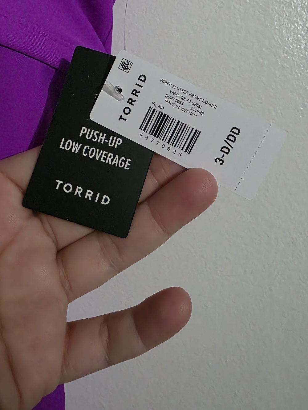 Torrid Bright Purple Tankini Top